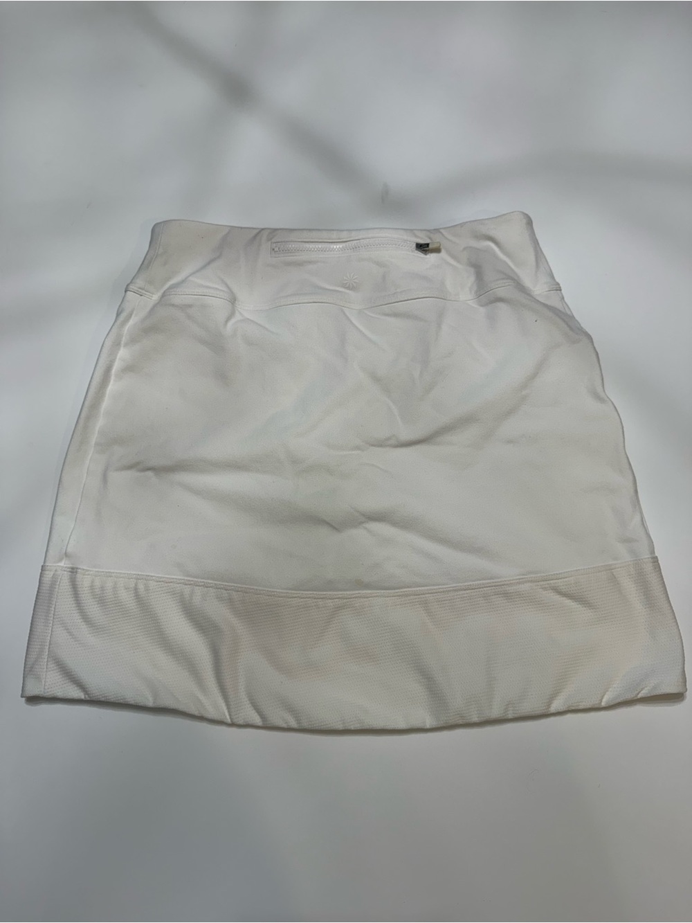 Athleta Cream High-Rise Mini Skort with Side Accent Buttons size xs - Picture 6 of 9